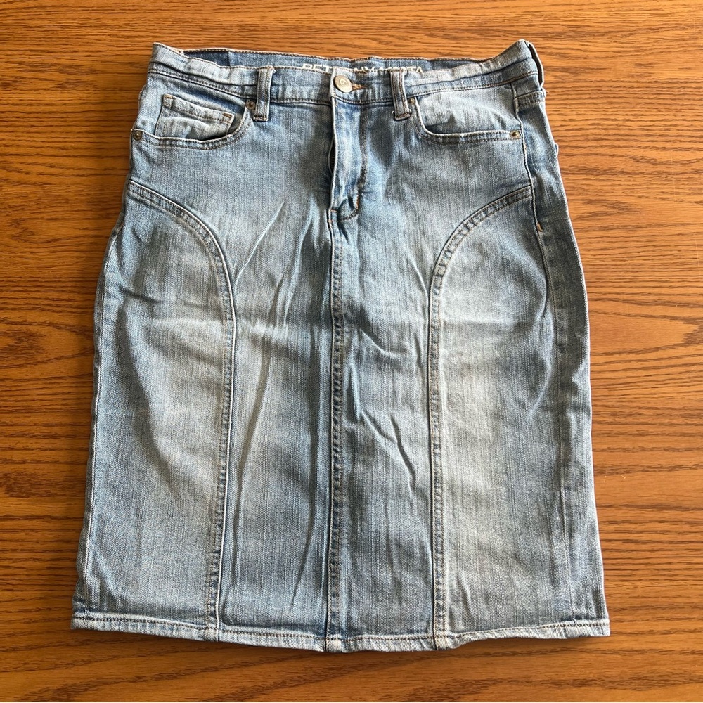 Bethany Mota jean skirt